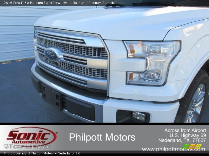 White Platinum / Platinum Brunello 2016 Ford F150 Platinum SuperCrew