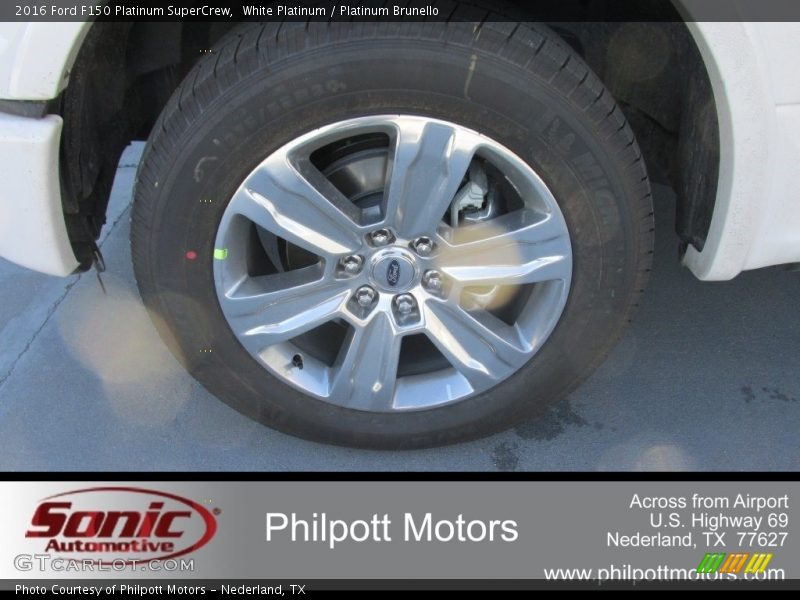 White Platinum / Platinum Brunello 2016 Ford F150 Platinum SuperCrew