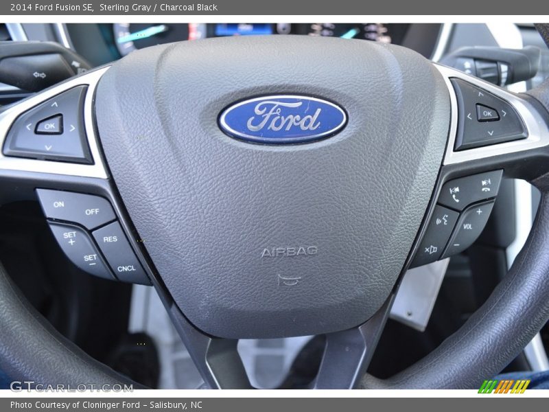 Sterling Gray / Charcoal Black 2014 Ford Fusion SE