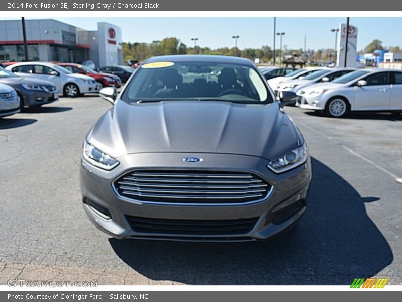 Sterling Gray / Charcoal Black 2014 Ford Fusion SE
