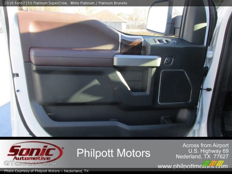 White Platinum / Platinum Brunello 2016 Ford F150 Platinum SuperCrew