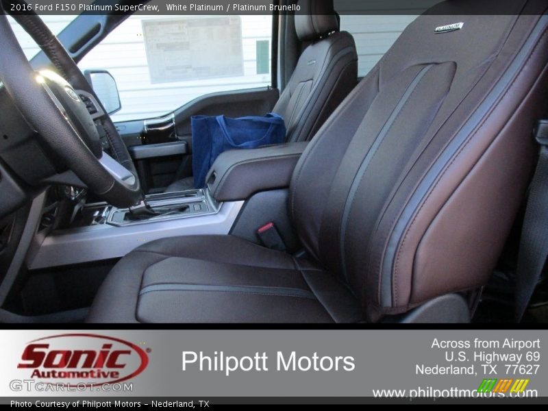 White Platinum / Platinum Brunello 2016 Ford F150 Platinum SuperCrew