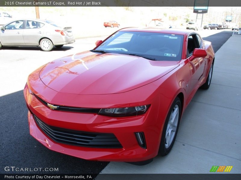 Red Hot / Jet Black 2016 Chevrolet Camaro LT Coupe