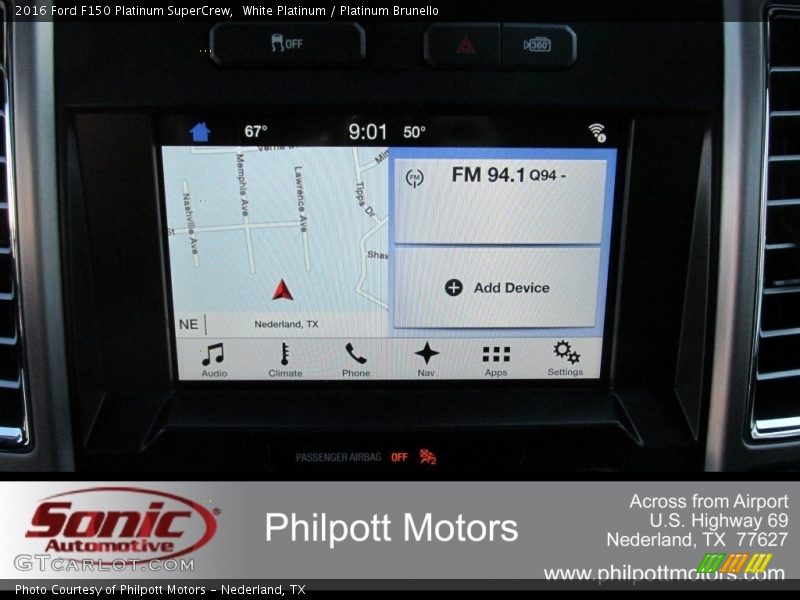 White Platinum / Platinum Brunello 2016 Ford F150 Platinum SuperCrew