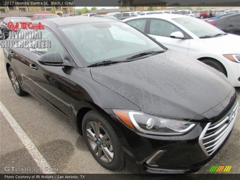 Black / Gray 2017 Hyundai Elantra SE