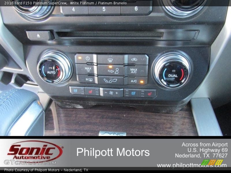 White Platinum / Platinum Brunello 2016 Ford F150 Platinum SuperCrew