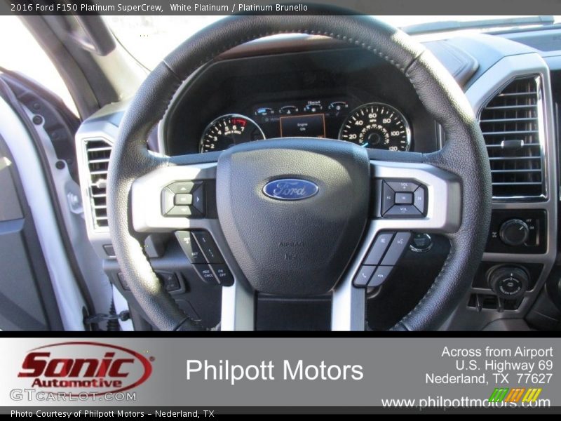 White Platinum / Platinum Brunello 2016 Ford F150 Platinum SuperCrew