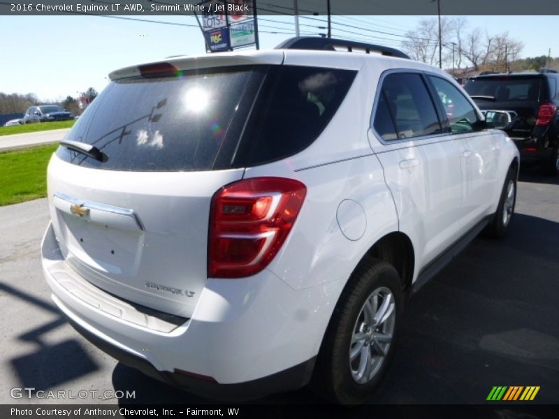 Summit White / Jet Black 2016 Chevrolet Equinox LT AWD