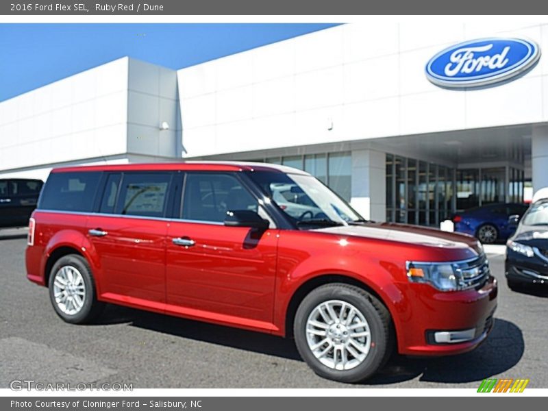 Ruby Red / Dune 2016 Ford Flex SEL