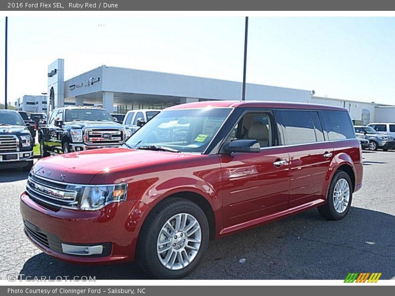 Ruby Red / Dune 2016 Ford Flex SEL
