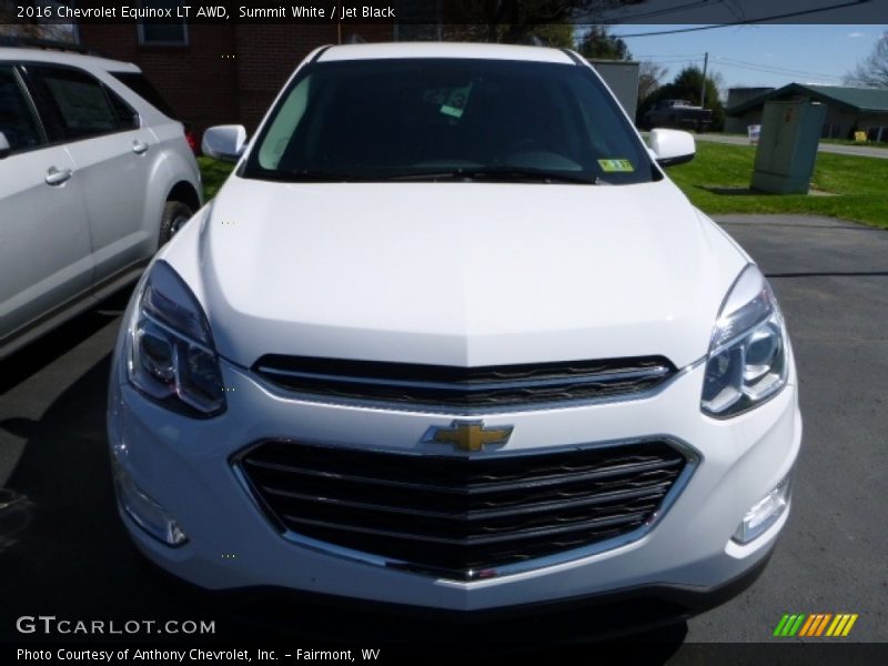 Summit White / Jet Black 2016 Chevrolet Equinox LT AWD