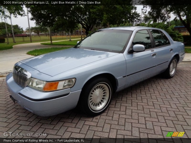 Light Blue Metallic / Deep Slate Blue 2000 Mercury Grand Marquis LS