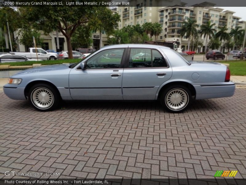 Light Blue Metallic / Deep Slate Blue 2000 Mercury Grand Marquis LS