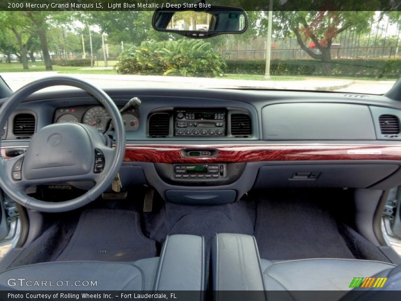 Light Blue Metallic / Deep Slate Blue 2000 Mercury Grand Marquis LS
