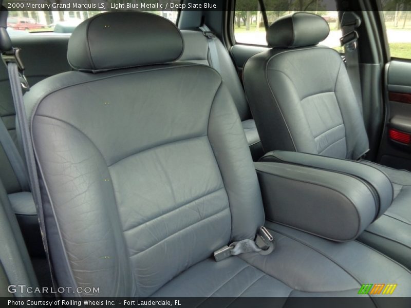 Light Blue Metallic / Deep Slate Blue 2000 Mercury Grand Marquis LS