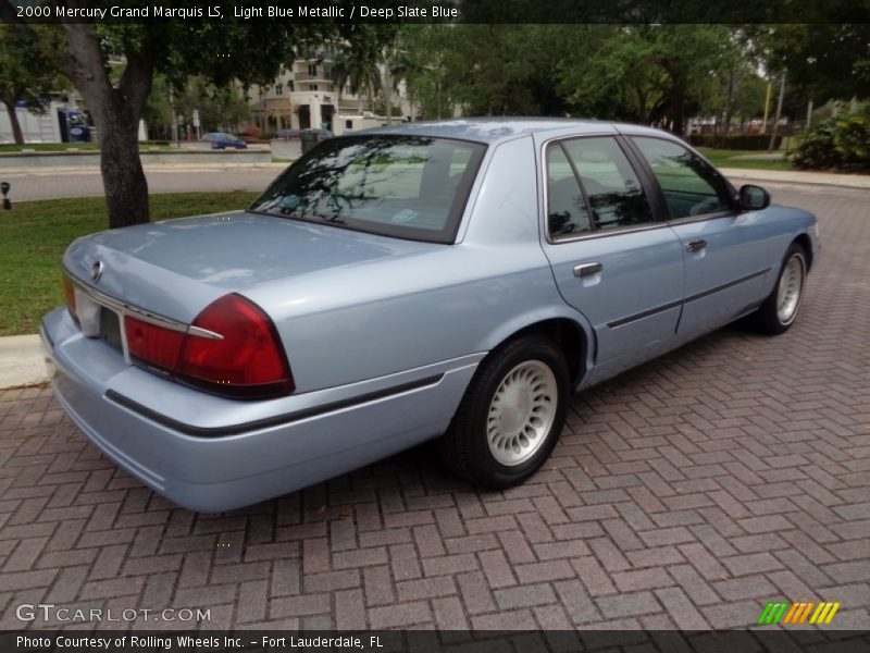 Light Blue Metallic / Deep Slate Blue 2000 Mercury Grand Marquis LS