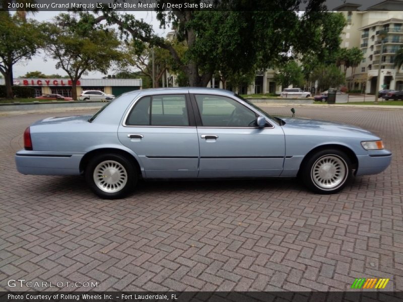 Light Blue Metallic / Deep Slate Blue 2000 Mercury Grand Marquis LS