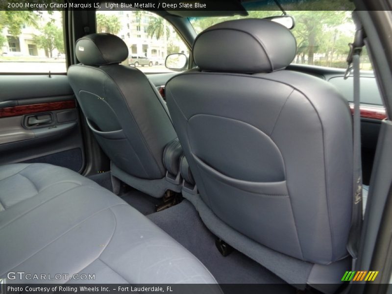 Light Blue Metallic / Deep Slate Blue 2000 Mercury Grand Marquis LS