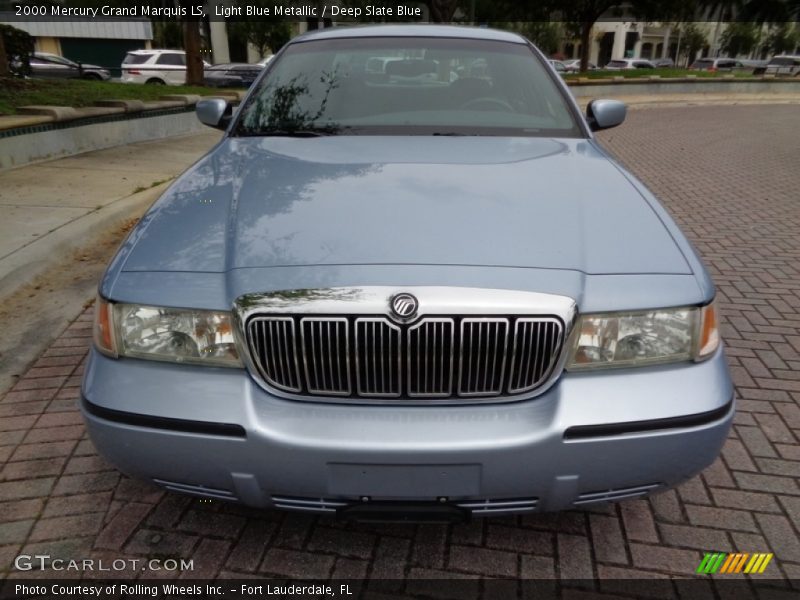 Light Blue Metallic / Deep Slate Blue 2000 Mercury Grand Marquis LS