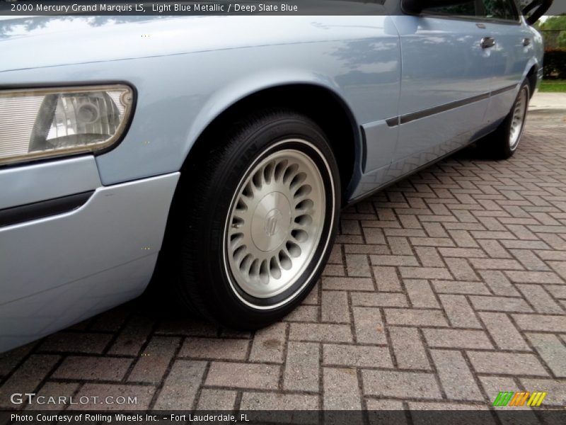 Light Blue Metallic / Deep Slate Blue 2000 Mercury Grand Marquis LS