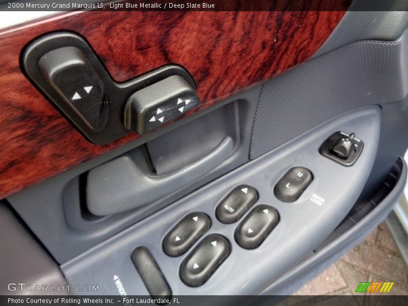 Light Blue Metallic / Deep Slate Blue 2000 Mercury Grand Marquis LS