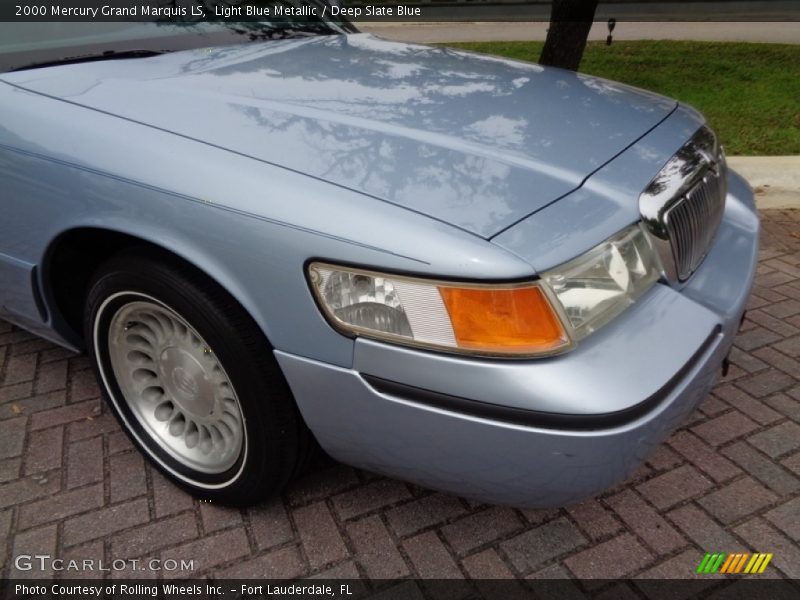 Light Blue Metallic / Deep Slate Blue 2000 Mercury Grand Marquis LS
