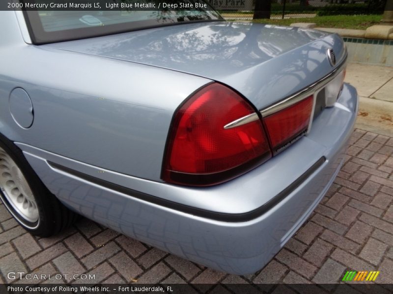 Light Blue Metallic / Deep Slate Blue 2000 Mercury Grand Marquis LS