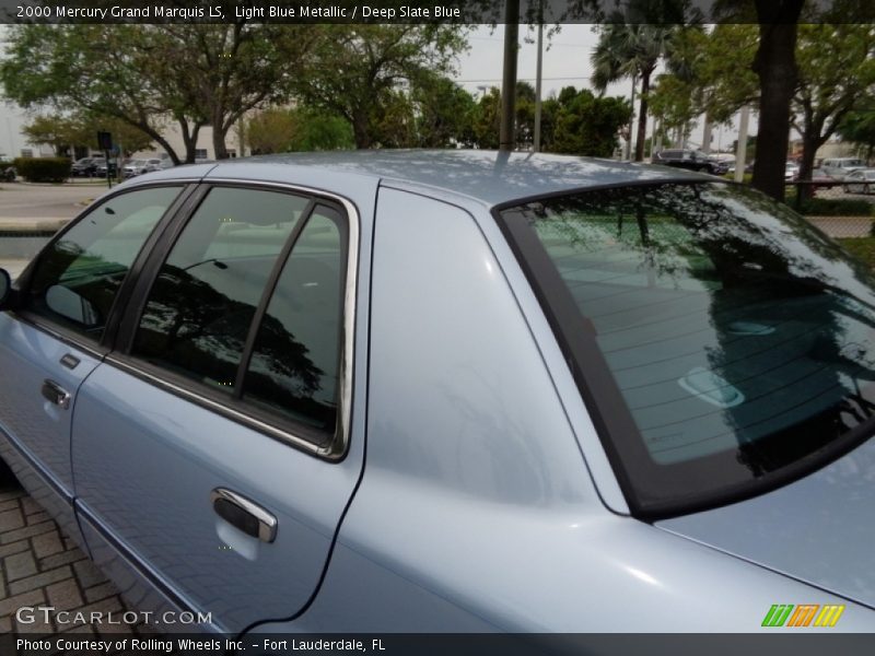 Light Blue Metallic / Deep Slate Blue 2000 Mercury Grand Marquis LS