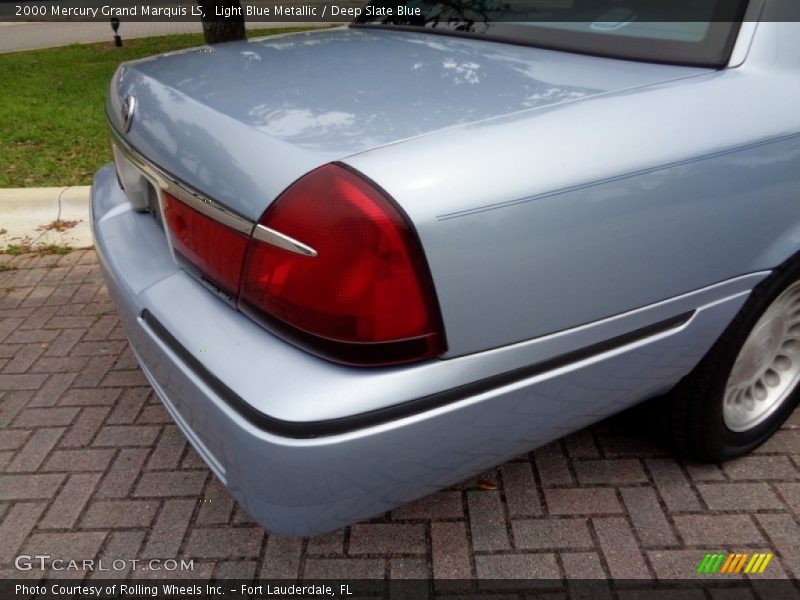 Light Blue Metallic / Deep Slate Blue 2000 Mercury Grand Marquis LS