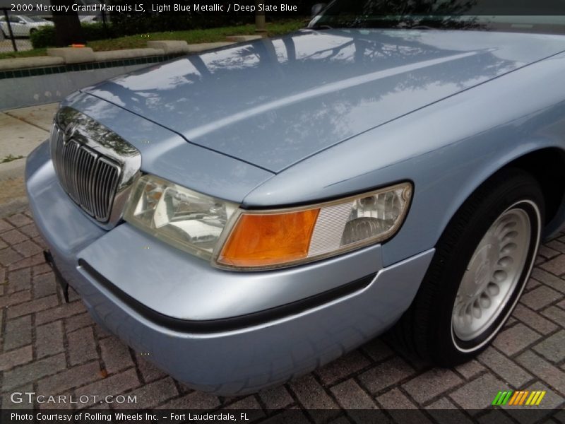 Light Blue Metallic / Deep Slate Blue 2000 Mercury Grand Marquis LS