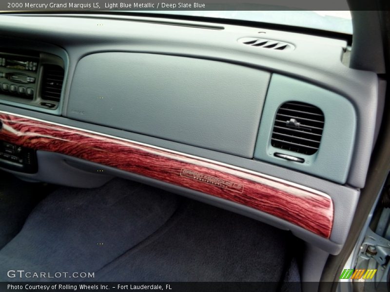 Light Blue Metallic / Deep Slate Blue 2000 Mercury Grand Marquis LS