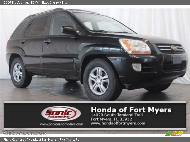 Black Cherry / Black 2006 Kia Sportage EX V6