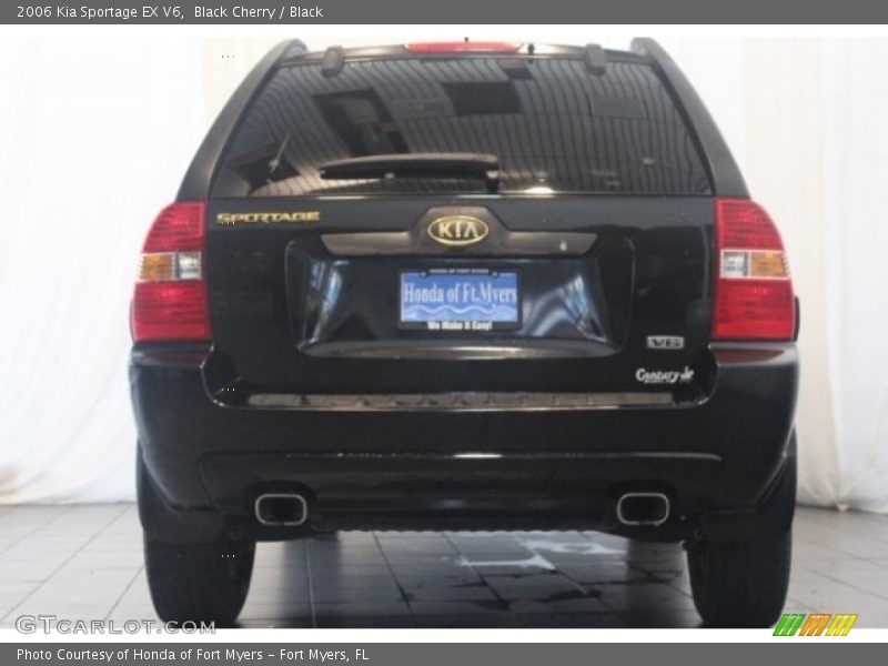 Black Cherry / Black 2006 Kia Sportage EX V6