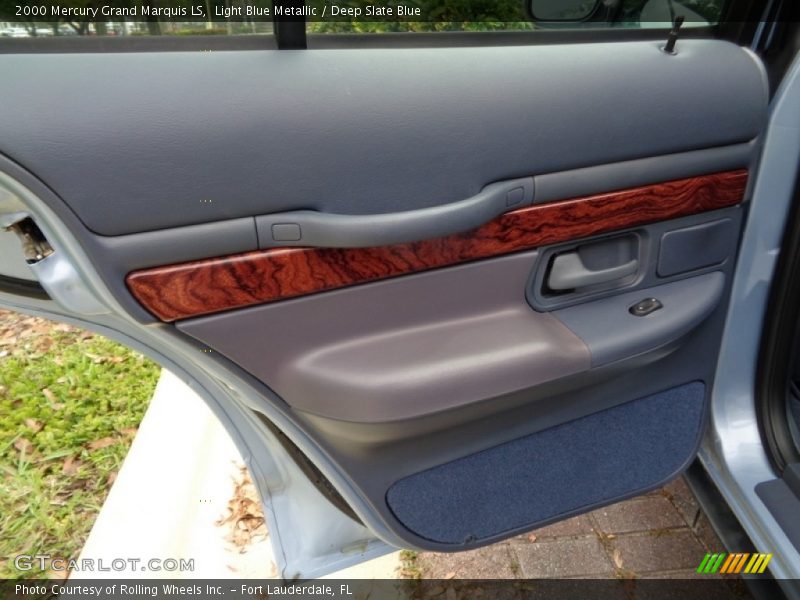 Light Blue Metallic / Deep Slate Blue 2000 Mercury Grand Marquis LS