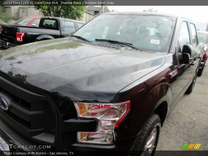 Shadow Black / Medium Earth Gray 2016 Ford F150 XL SuperCrew 4x4