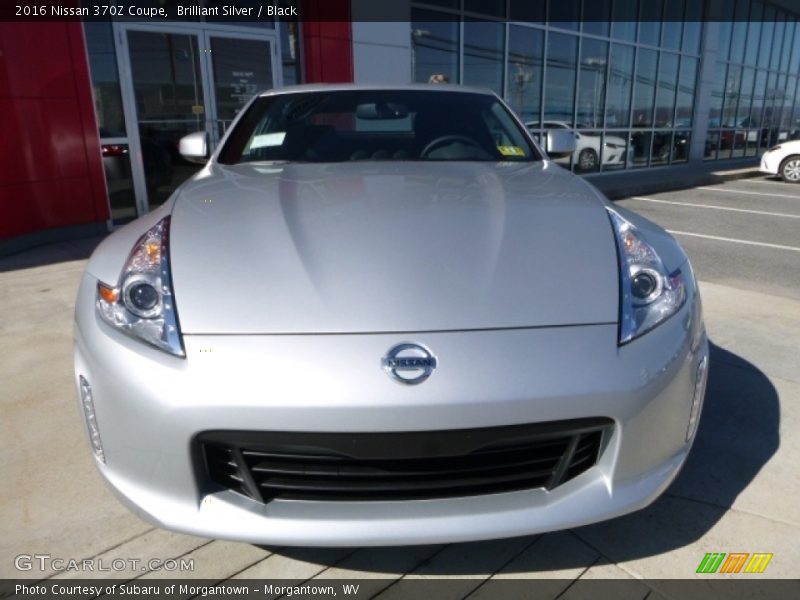 Brilliant Silver / Black 2016 Nissan 370Z Coupe