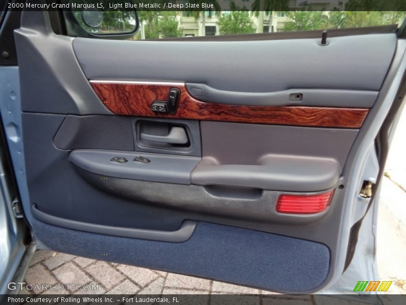 Light Blue Metallic / Deep Slate Blue 2000 Mercury Grand Marquis LS