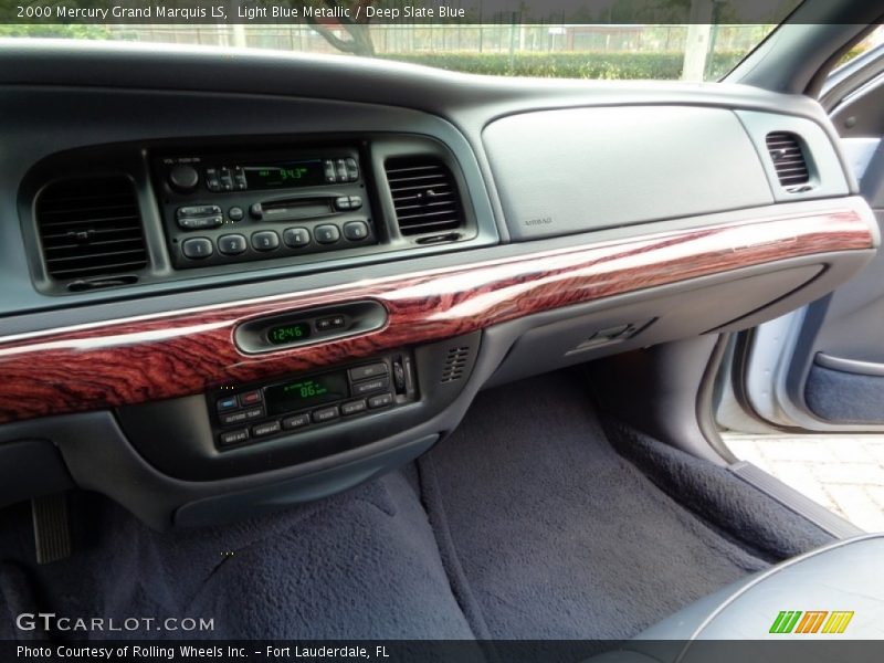 Light Blue Metallic / Deep Slate Blue 2000 Mercury Grand Marquis LS