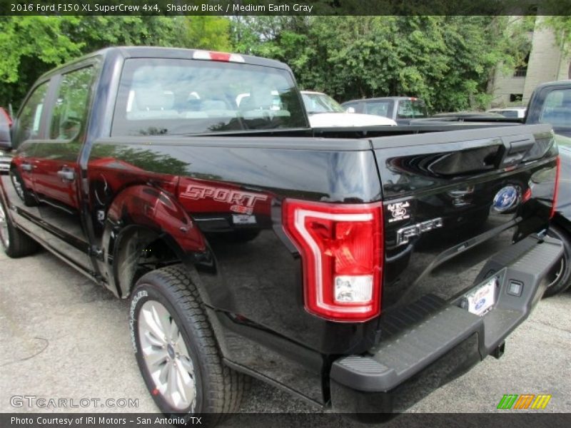Shadow Black / Medium Earth Gray 2016 Ford F150 XL SuperCrew 4x4