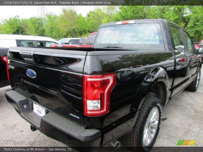 Shadow Black / Medium Earth Gray 2016 Ford F150 XL SuperCrew 4x4