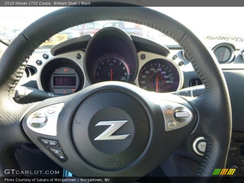 Brilliant Silver / Black 2016 Nissan 370Z Coupe