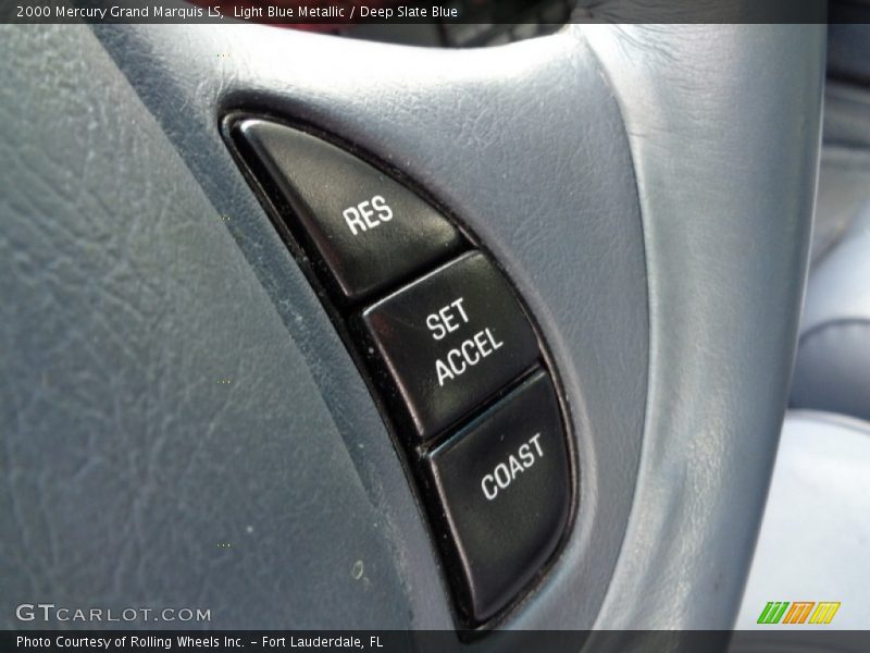 Light Blue Metallic / Deep Slate Blue 2000 Mercury Grand Marquis LS