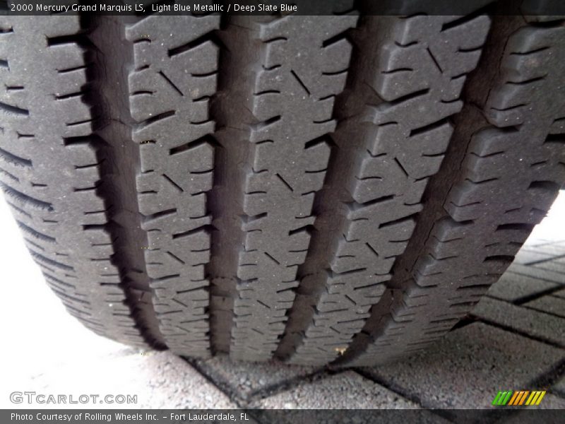 Light Blue Metallic / Deep Slate Blue 2000 Mercury Grand Marquis LS