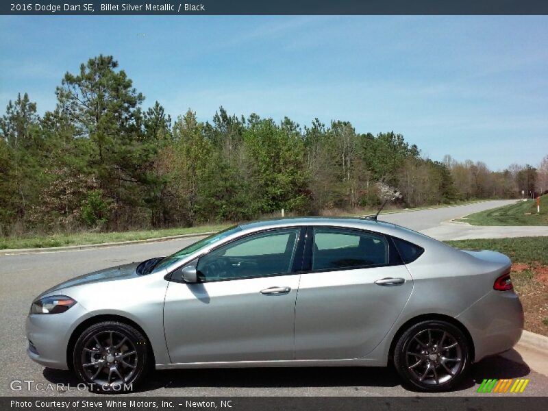 Billet Silver Metallic / Black 2016 Dodge Dart SE