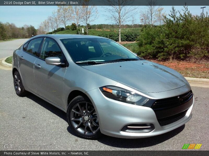 Billet Silver Metallic / Black 2016 Dodge Dart SE