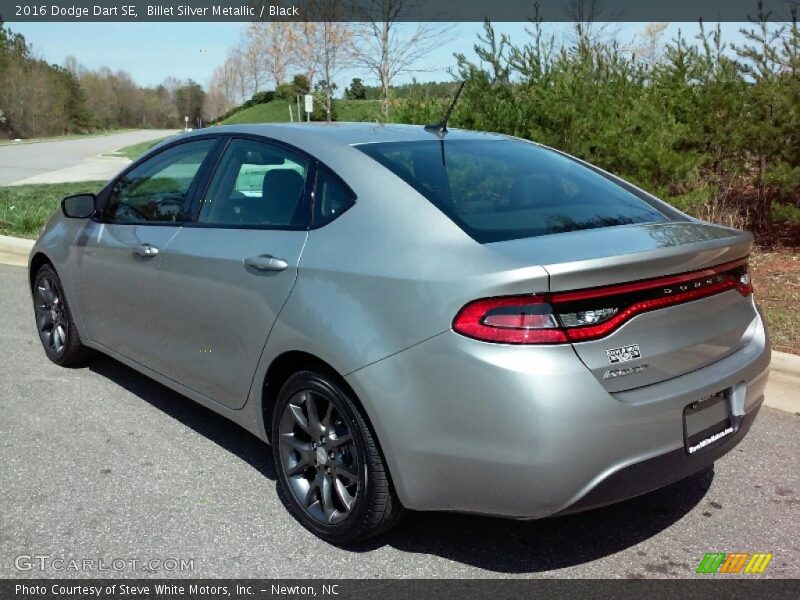 Billet Silver Metallic / Black 2016 Dodge Dart SE