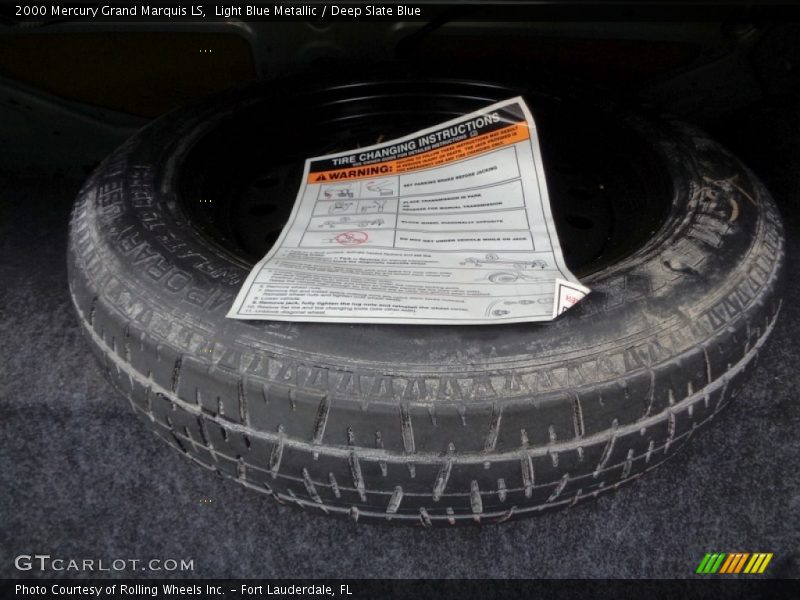 Light Blue Metallic / Deep Slate Blue 2000 Mercury Grand Marquis LS