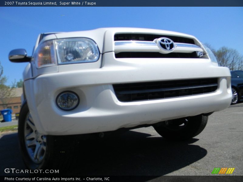 Super White / Taupe 2007 Toyota Sequoia Limited