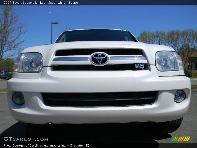 Super White / Taupe 2007 Toyota Sequoia Limited