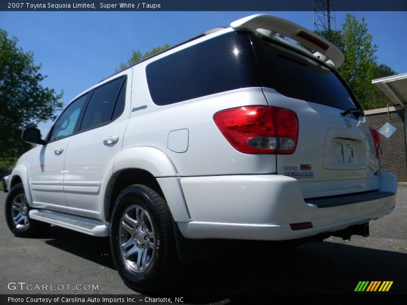 Super White / Taupe 2007 Toyota Sequoia Limited